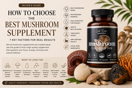 Learn how to choose the best mushroom supplement in 2026. Discover what to look for, what to avoid, and how to find high-quality mushroom blends for focus, energy, and immunity