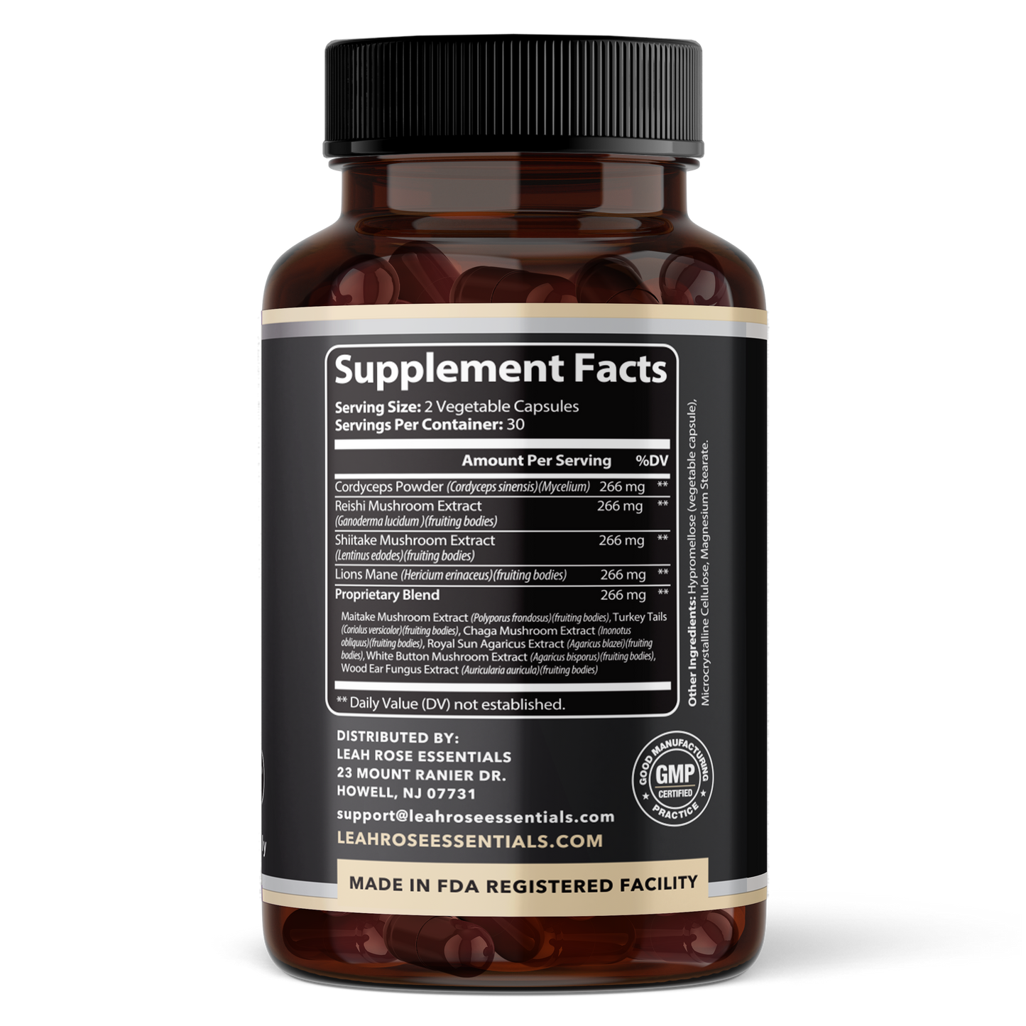 All Natural Mushroom Complex 10X - 60 Capsules