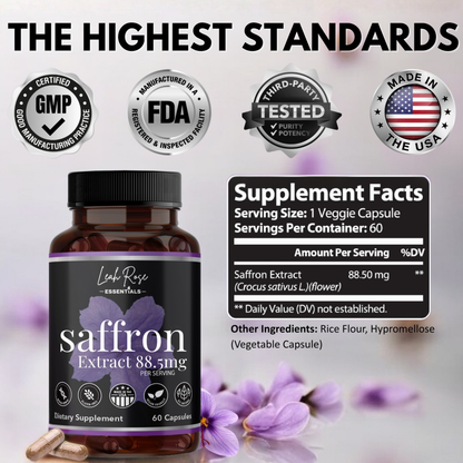 All Natural Saffron Extract 88.5mg - 60 capsules