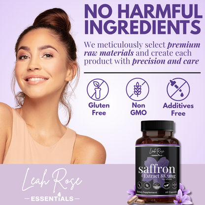 All Natural Saffron Extract 88.5mg - 60 capsules